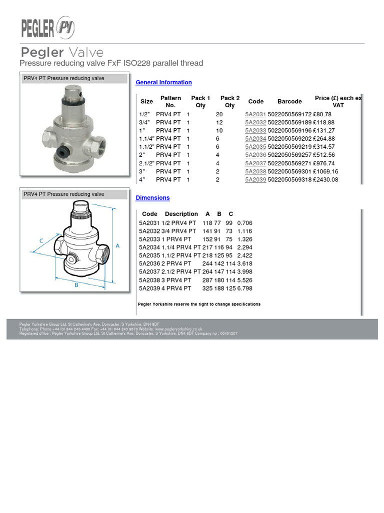 PRV4 PT | PDF