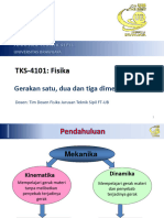 Kuliah 2 Gerak Satu Dimensi (Z)