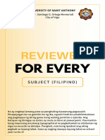 Reviewer for Filipino (10th)