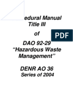 Hazardous Waste Management