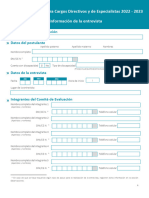 Directivos de Ie, Guía para El Recojo de Información de La Entrevista