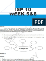 EsP Week 5 6 Mapanagutang Paggamit NG Kalayaan