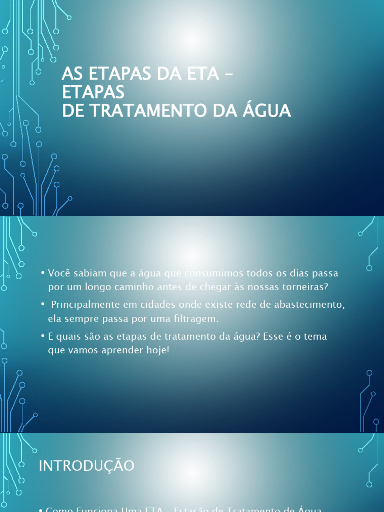 Etapas do Tratamento de Água na ETA | PDF