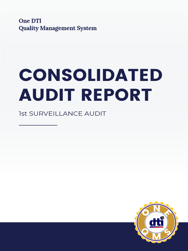 One DTI QMS Audit Report | PDF