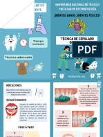 Folleto Díptico Clínica Dental Corporativo Azul