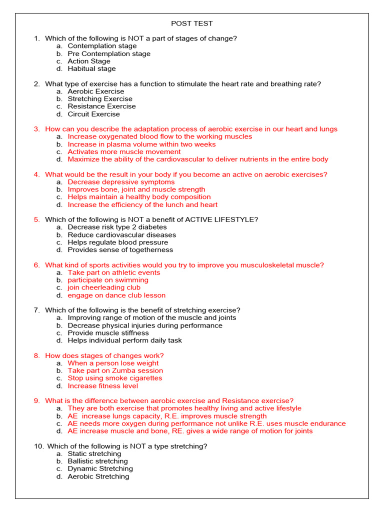 POST TEST Module 2 | PDF
