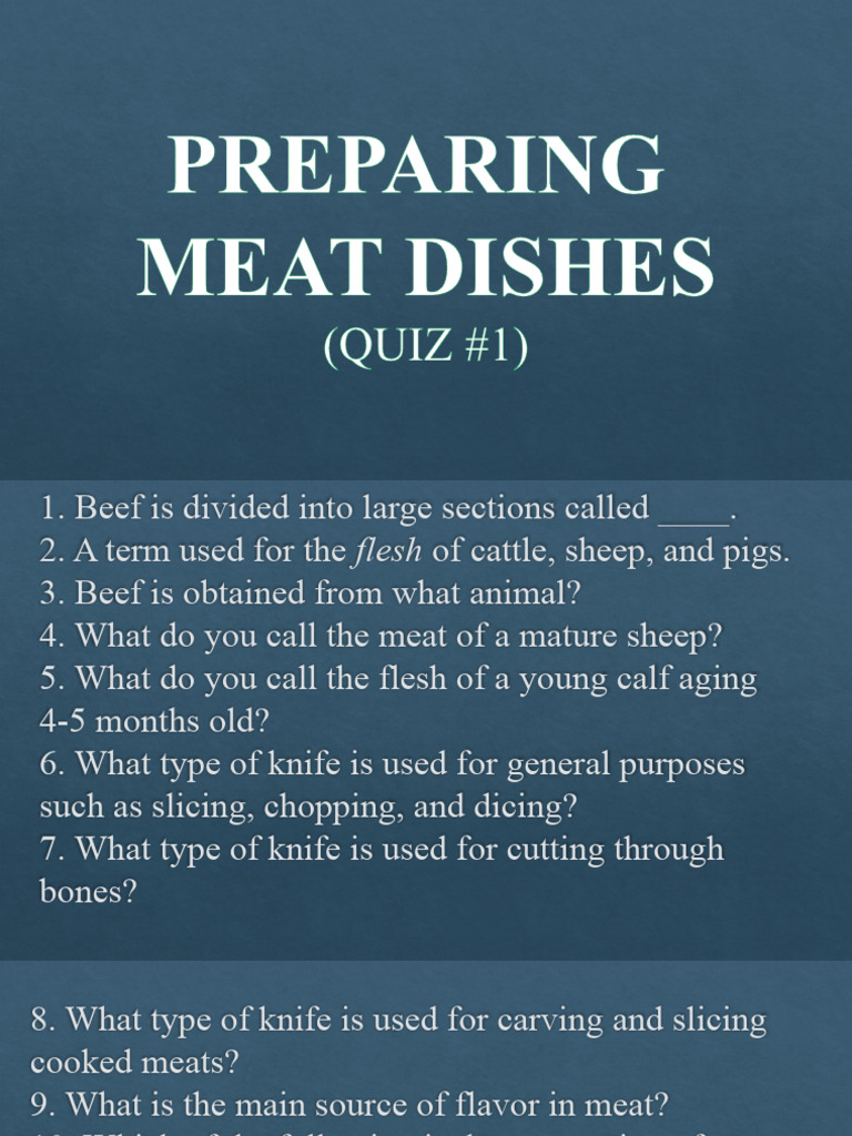 Quiz 1 Meat PDF
