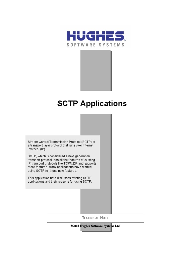 SCTP Applications | PDF | Session Initiation Protocol | Transmission ...