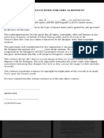 Work For Hire Agreement - Format, Sample Examples