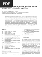 2004 Design Optimization of The Blow Moulding Process Using A Fuzzy Optimization Algorithm - DPF