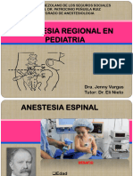 Anestesia Regional en Pediatria