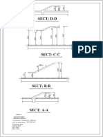 Sect: D-D: Note 1: Concrete To Frames Must Be Fcu - 25N/mm Reinforcement TO BEAMS Fy - 250N/mm - Mild Steel Bars