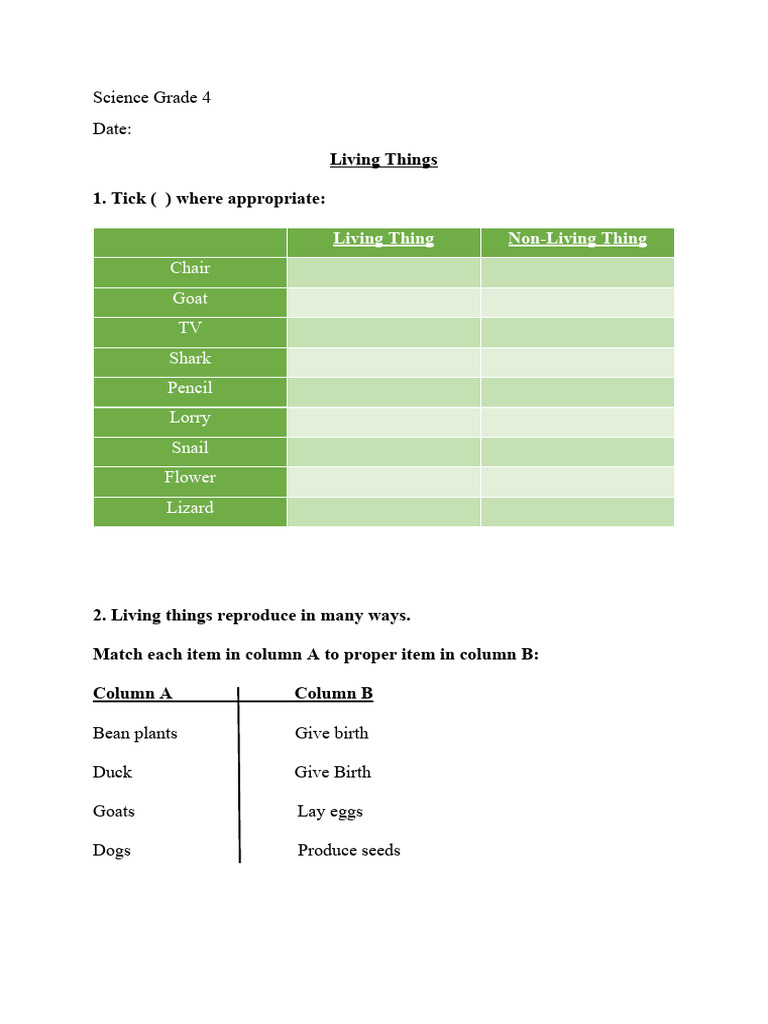 Science Grade 4 | PDF