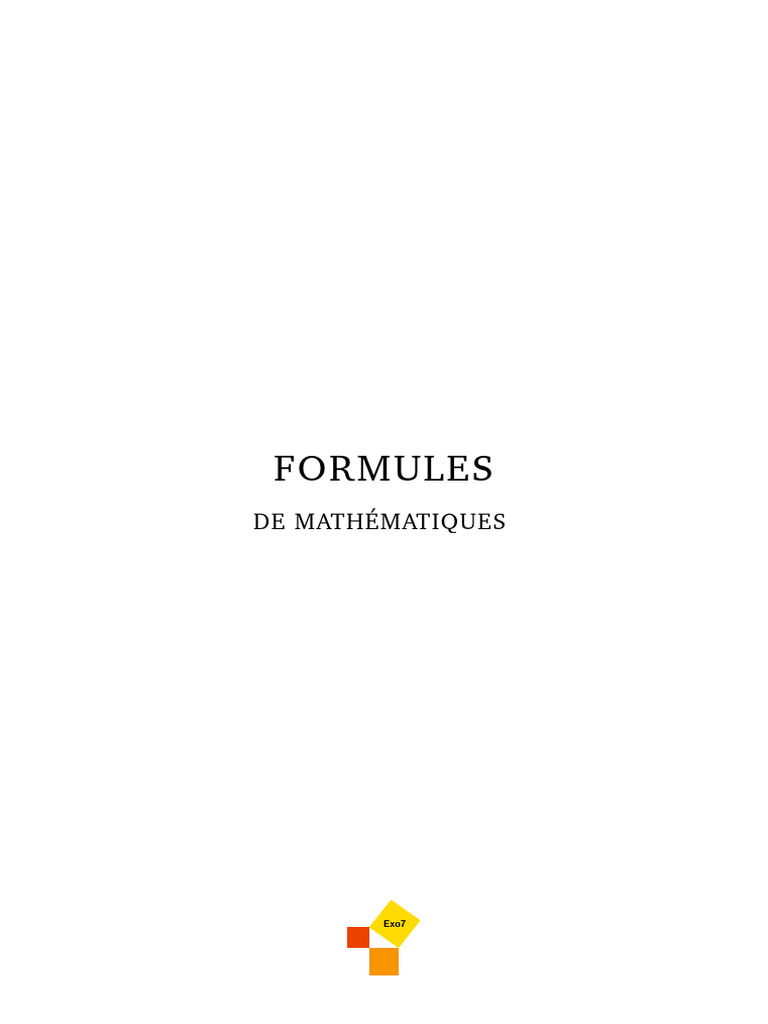 Formules 12 | PDF | Zone | Mathématiques