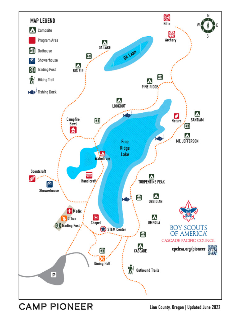 Camp Pioneer Trail Map PDF