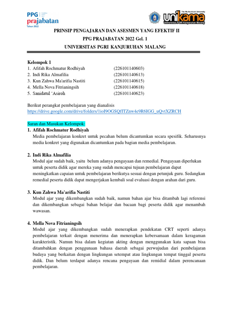 Contoh Soal Kalimat Saran/Masukan Kelas 3