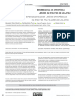 Epidemiology of Orthopedic Injuries in Praticantes Jiu-Jiutsu