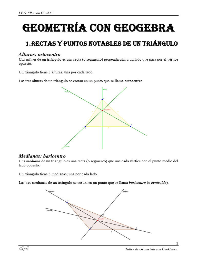 1ESO-Geometria Con GeoGebra | PDF