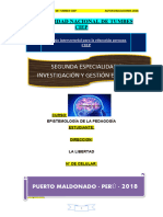 Autoevaluacion #I Epistemología - 2da Esp-2018 1
