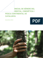 Diagnosi Inicial de Gènere Del Sector Forestal, Cinegètica I Pesca Continental de Catalunya