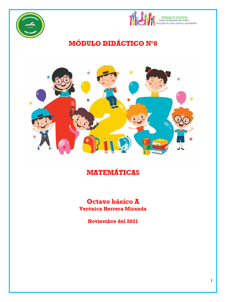 Módulo Didáctico de Matemáticas 8º Básico | PDF | Números | Número racional