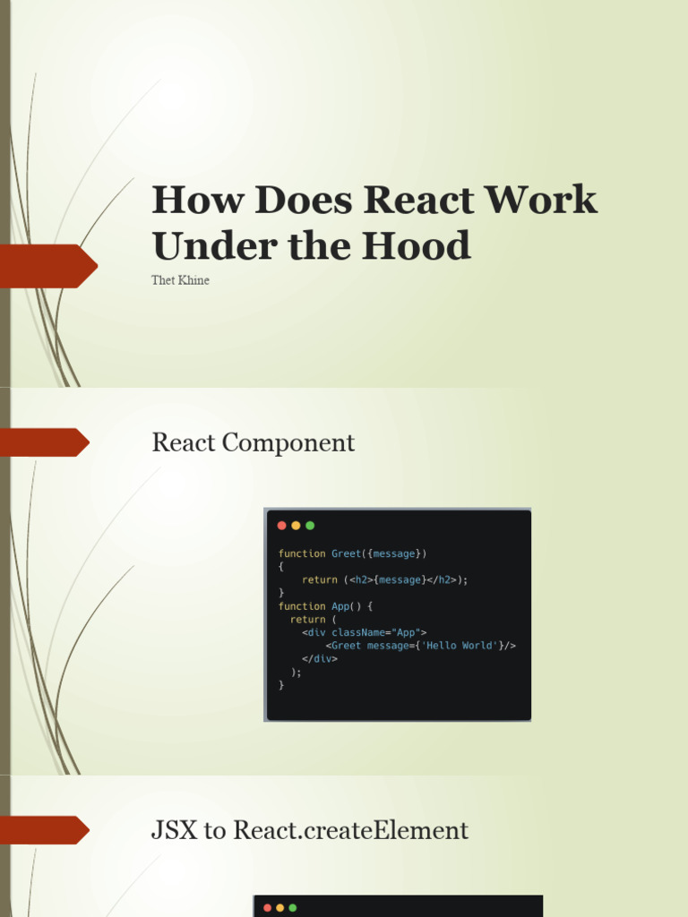 How React Works Under The Hood | PDF