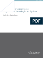 Introdução À Computação - Algoritmo e Introdução Ao Python