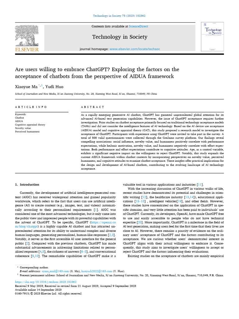 Opinion Paper: “So what if ChatGPT wrote it?” Multidisciplinary  perspectives on opportunities, challenges and implications of generative  conversational AI for research, practice and policy - ScienceDirect