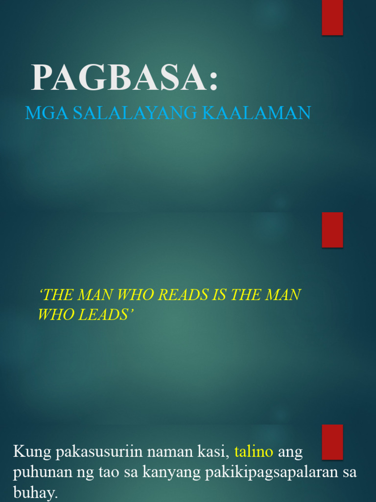 Pagbasa Prelim Ppt Pdf