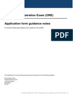 Ore Application Guidance Notes