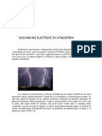 Descarcari Electrice in Atmosfera