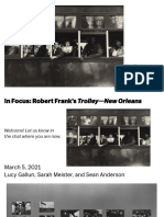 In Focus - Robert Frank's Trolley - Slides - March 2021