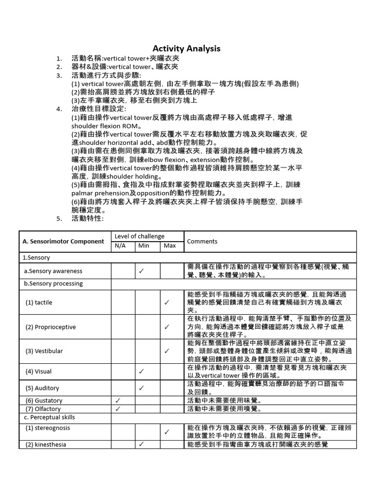 Activity analysis a b pdf