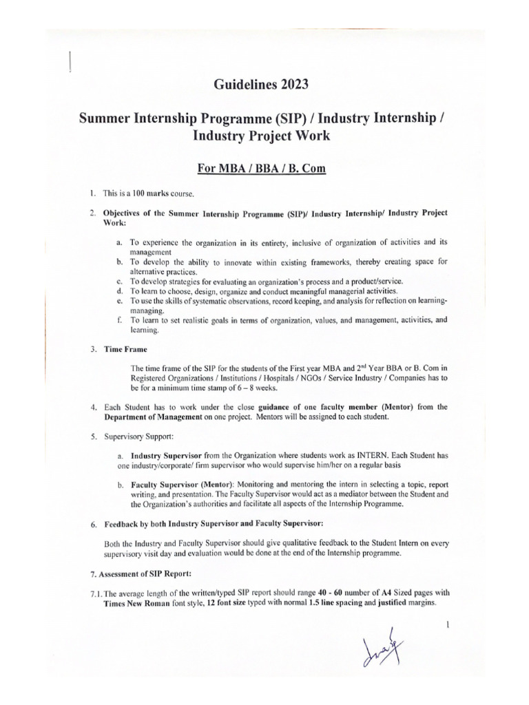 Internship Program Guidelines For Employers – KFPT