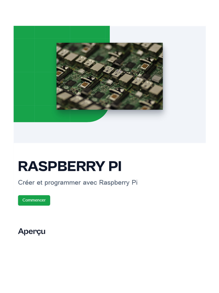 Raspberry Pi | PDF | Tarte aux framboises | Programmation informatique