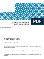 Cifras Significativas y Notación Científica Vicky Mañalich Arana