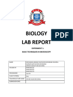 Bio Lab Report (Basics of Microscopy) (Danish Qhaliff Kmk201270)