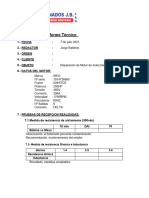 Informe Técnico J. Baldeon Weg 250HP 1790RPM