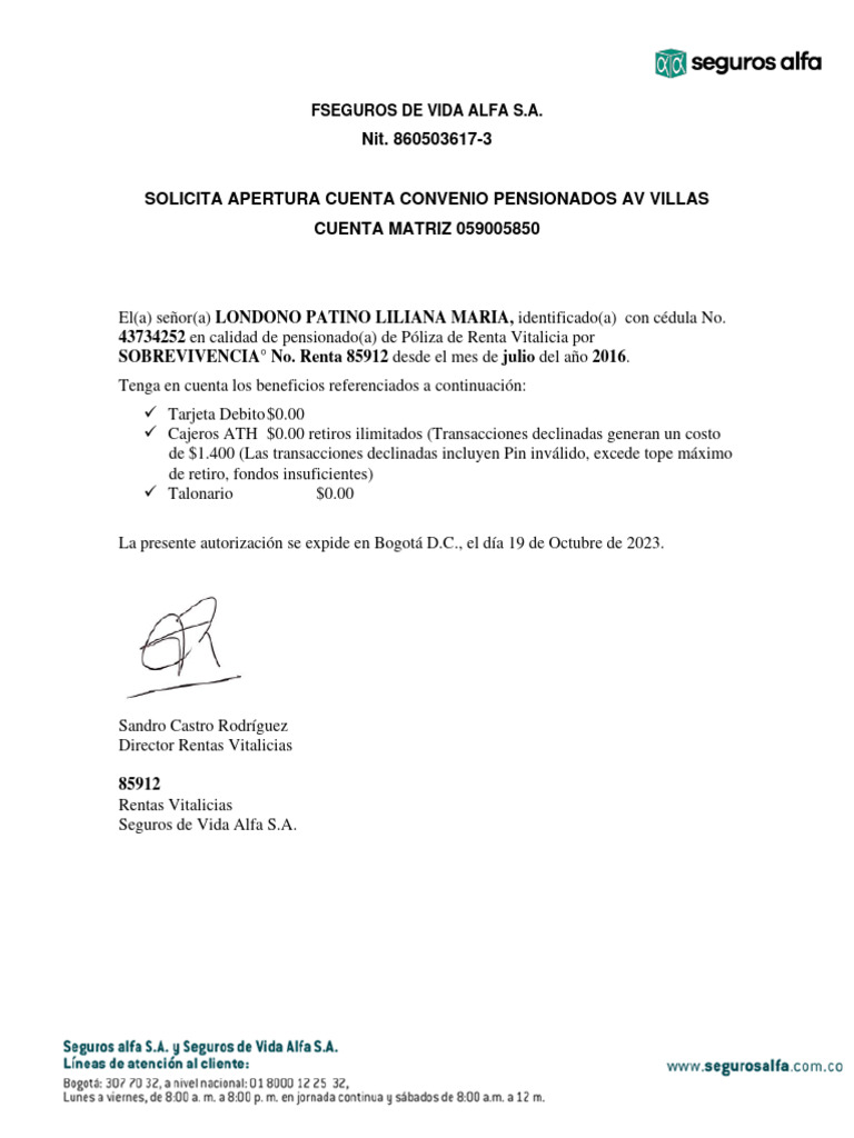 Formato carta convenio av villas maria pdf
