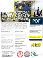Introduction of Safety and Health at Workplace