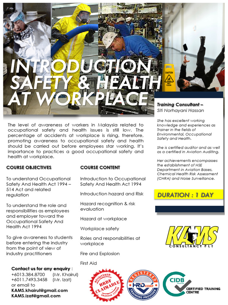 Introduction to Workplace Safety Training | PDF