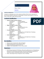 CV of Marufa Sultana Tithy