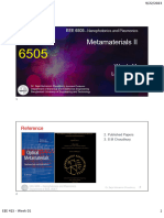 Week10 Metamaterials II