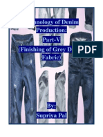 Technology of Denim Production: Part-V (Finishing of Grey Denim Fabric)