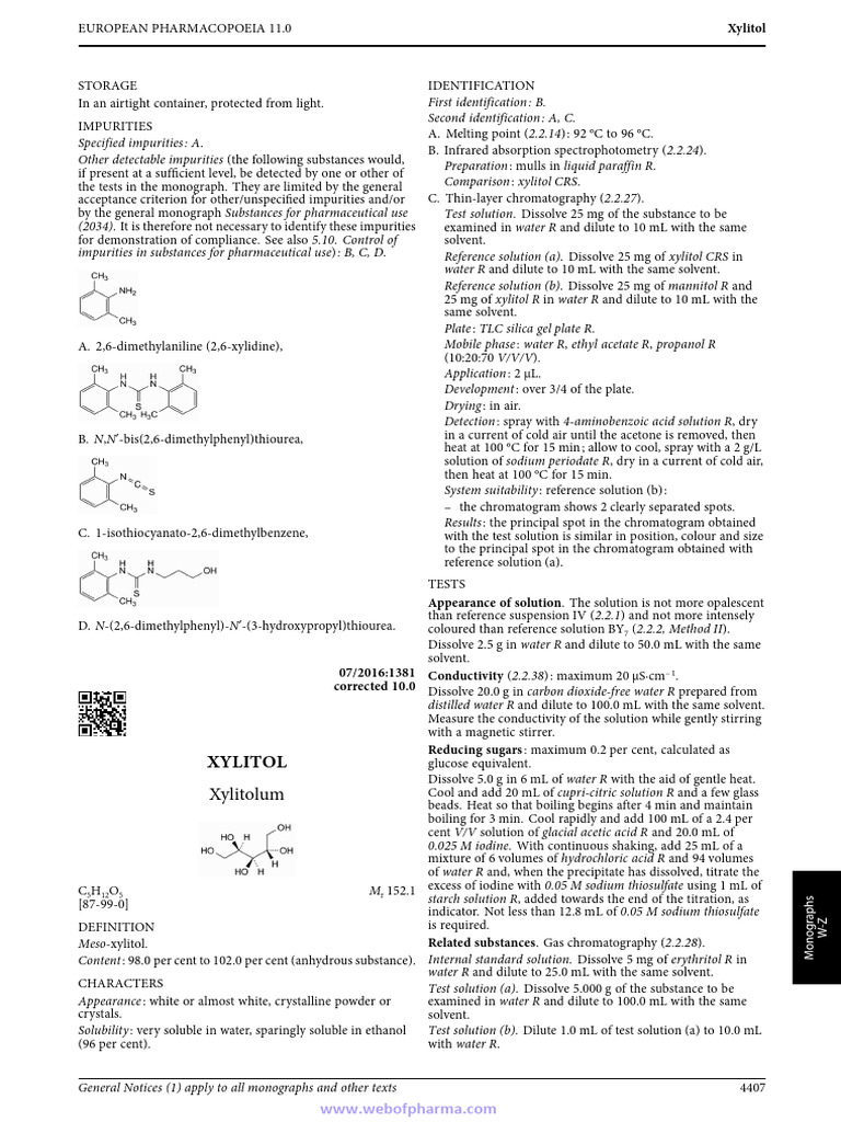Xylitol PDF Thin Layer Chromatography Solubility