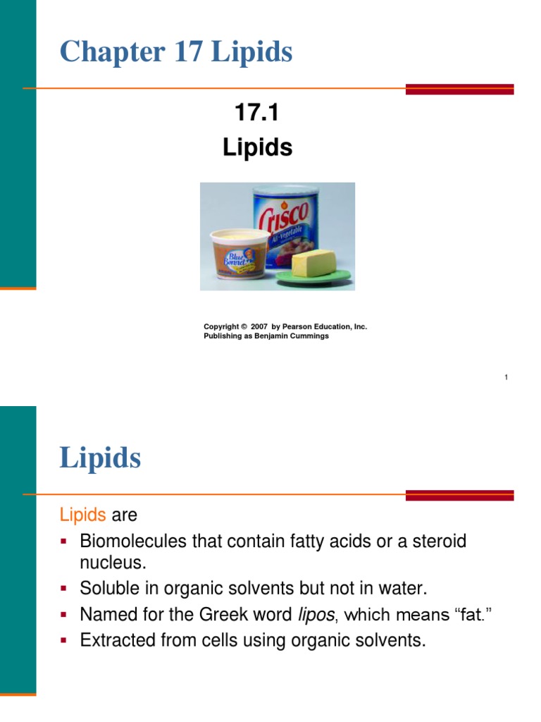 17.1 Lipids | PDF | Wellness