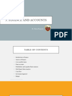 Finance and Accounts