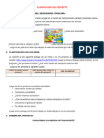 'Proyecto Medios de Transporte 5 Años'