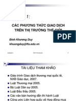 Chuong 1 - Cac Phuong Thuc Giao Dich