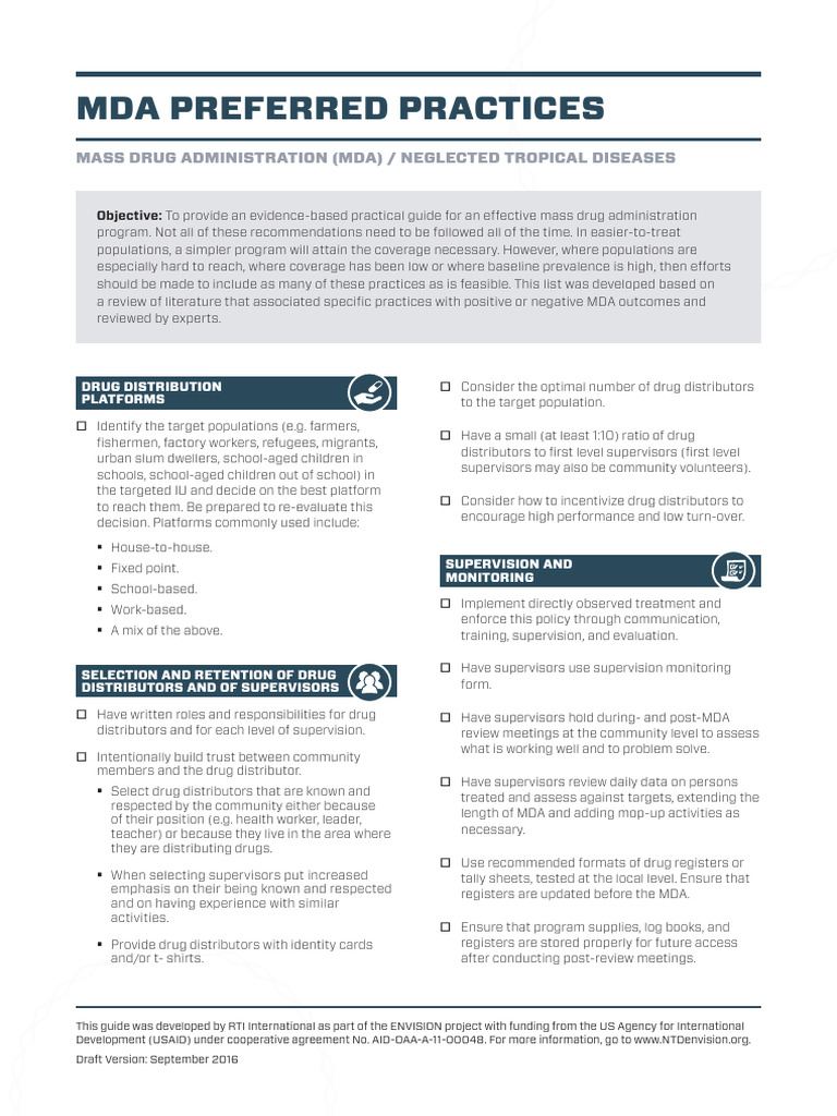 MDA Best Practices Guide | PDF | Health Care